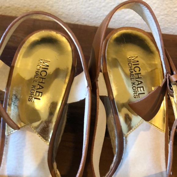 Michael Kors saddle brown leather espadrilles - Picture 5 of 7